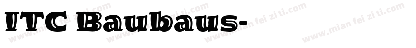 ITC Baubaus字体转换